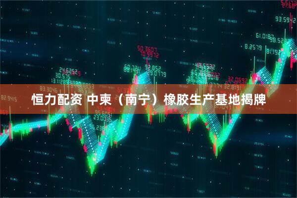 恒力配资 中柬（南宁）橡胶生产基地揭牌