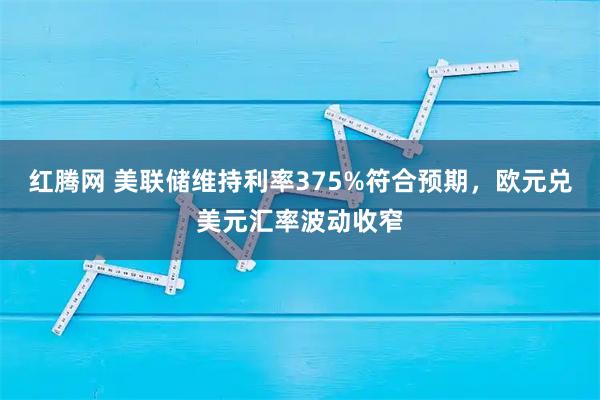 红腾网 美联储维持利率375%符合预期,欧元兑美元汇率波动收窄
